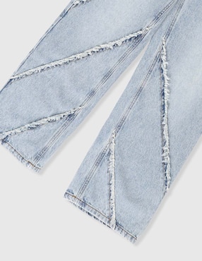 Jeans straight Habitual lavado medio para niña