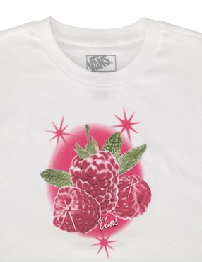 Playera Vans Star Berries Crop Ss manga corta para niño