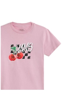 Playera Vans Checker Cherries manga corta para niña