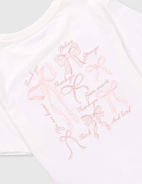 Playera Name It manga corta para niña
