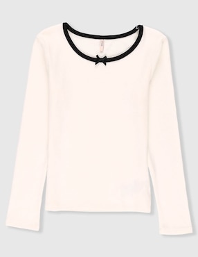 Playera Only manga larga para niña