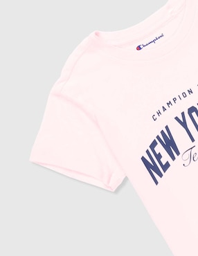 Playera Champion manga corta para niña