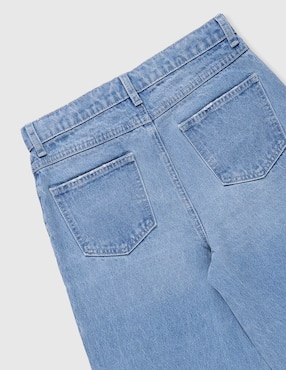 Jeans straight That's It lavado claro para niña