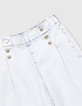 Jeans amplio That's It lavado claro para niña