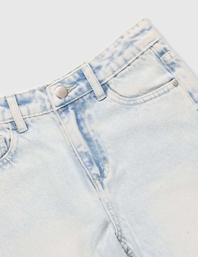 Jeans straight That's It lavado claro para niña