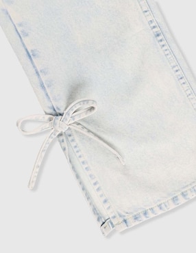 Jeans straight That's It lavado claro para niña