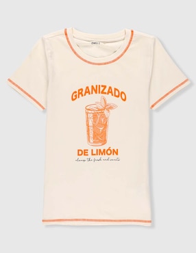 Playera That's It Granizado manga corta para niña