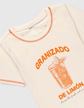 Playera That's It Granizado manga corta para niña