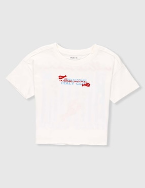 Playera That's It Italy Club manga corta para niña