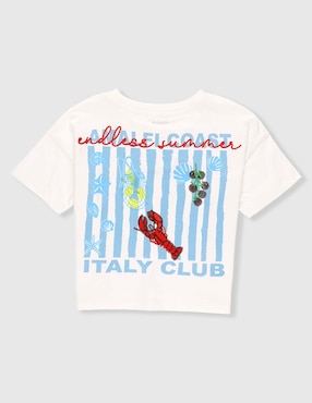 Playera That's It Italy Club manga corta para niña