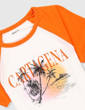 Playera That's It manga corta para niña