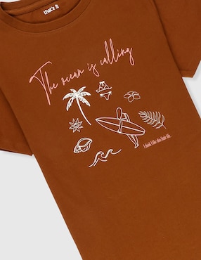 Playera That's It manga corta para niña