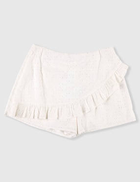 Falda short That's It de algodón para niña