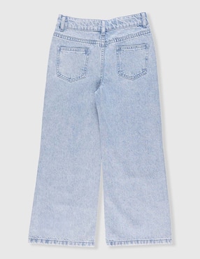 Jeans amplio That's It lavado claro para niña