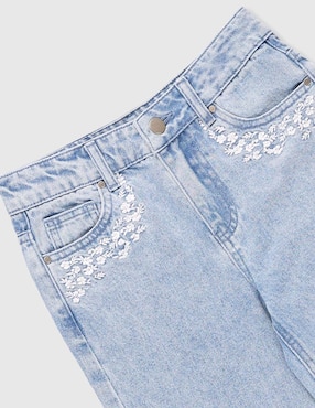 Jeans amplio That's It lavado claro para niña