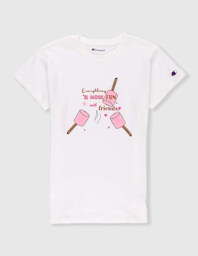 Playera Champion manga corta para preescolar niña