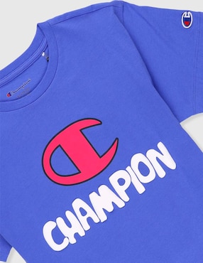 Playera Champion manga corta para niña