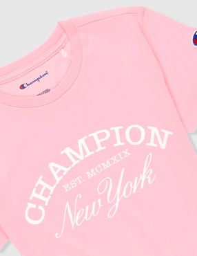 Playera Champion manga corta para niña