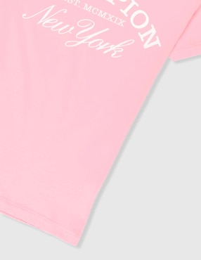 Playera Champion manga corta para niña