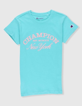 Playera Champion manga corta para niña