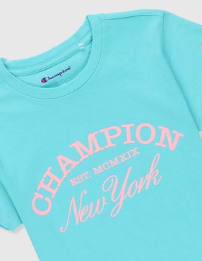 Playera Champion manga corta para niña