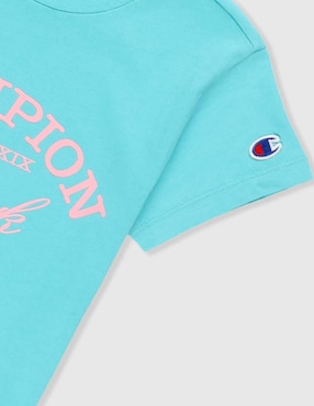 Playera Champion manga corta para niña