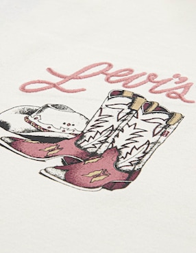 Playera Levi's manga corta para niña