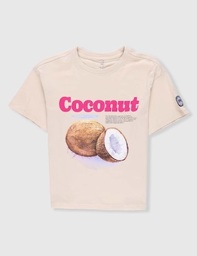 Playera Only manga corta para niña
