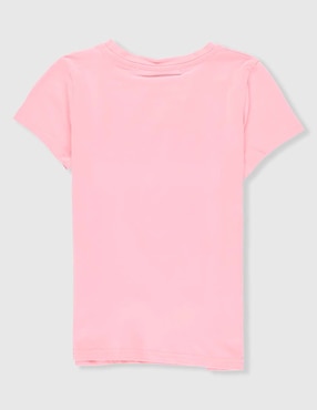 Playera Biography manga corta para niña
