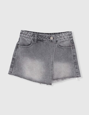 Falda short That's It de mezclilla para niña