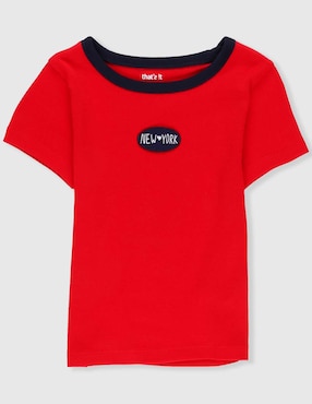 Playera That's It manga corta para niña
