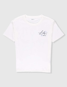 Playera That'S It manga corta para niña