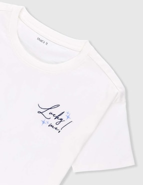 Playera That'S It manga corta para niña