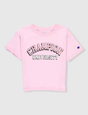 Playera Champion manga al codo para niña