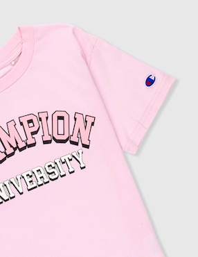 Playera Champion manga al codo para niña