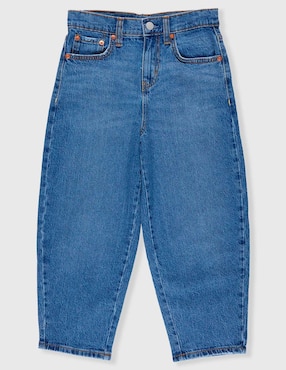 Jeans relaxed baggy Levi's lavado medio para niña