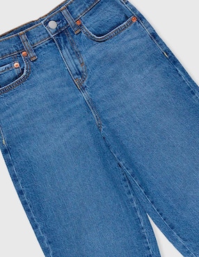 Jeans relaxed baggy Levi's lavado medio para niña