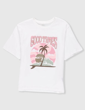Playera Name It manga corta para niña