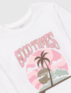 Playera Name It manga corta para niña