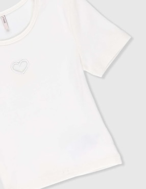 Playera Only manga corta para niña