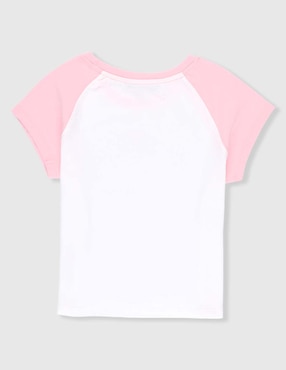 Playera Biography manga corta para niña
