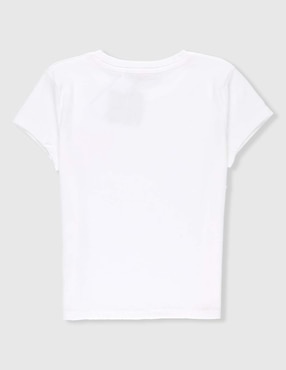 Playera Biography manga corta para niña