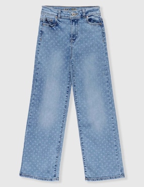 Jeans straight Sexy Jeans deslavado para niña