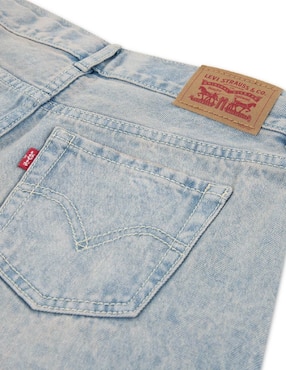 Jeans relaxed baggy Levi's lavado claro para niña