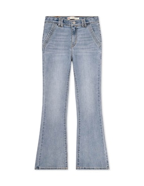 Jeans relaxed flare Levi's lavado medio para niña