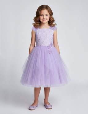 Vestido Gerat Fiesta manga cap para niña