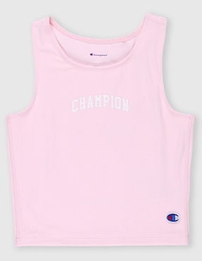 Playera Champion sin manga para niña