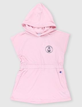 Vestido con gorro Champion manga ranglán para niña