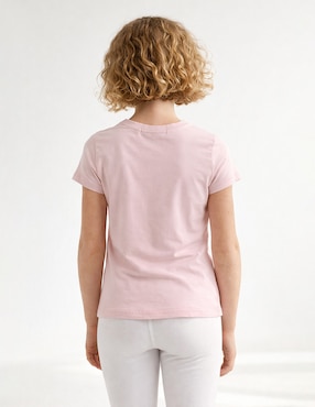 Playera Biography manga corta para niña