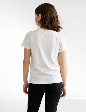 Playera Biography manga corta para niña
